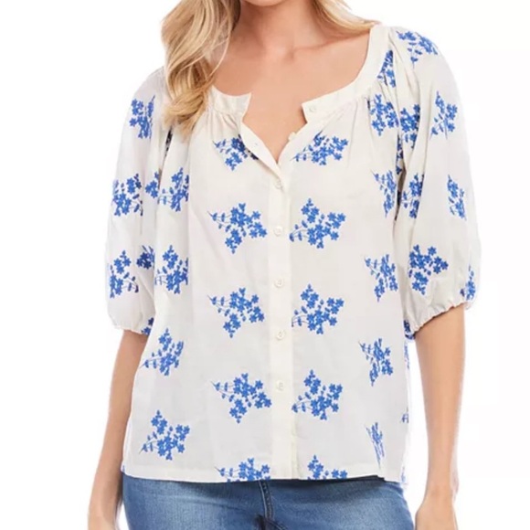 Karen Kane Tops - Karen Kane, Peasant Blouse, Size L